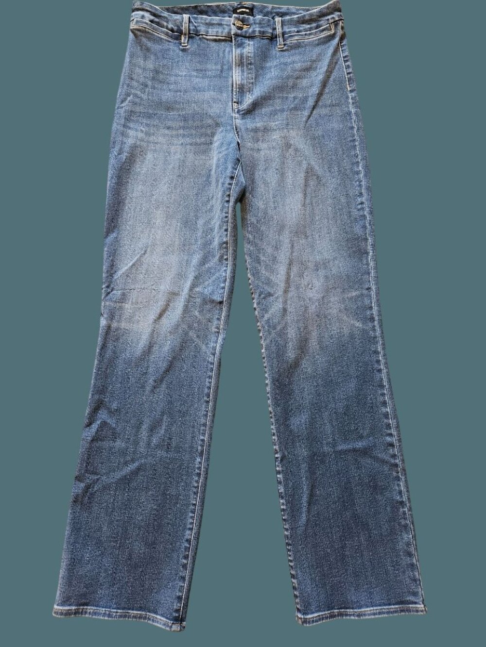 Express Modern Straight High Rise Ultra Hyper Stretch Inseam 33" Jeans Women 12L